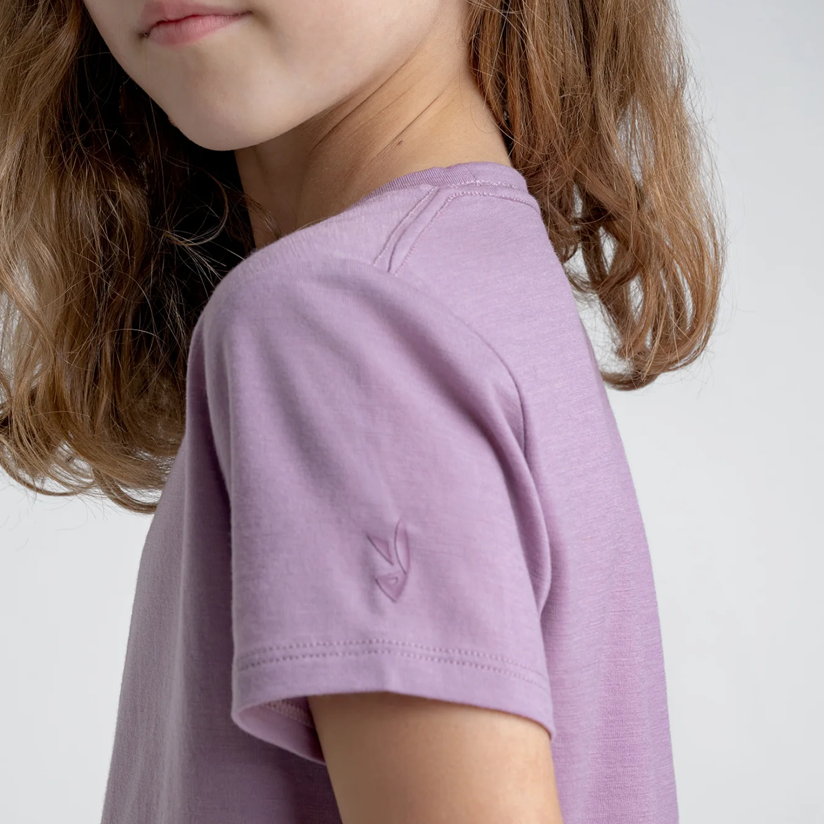 Amo Kid's Merino T-shirt — Light Rose