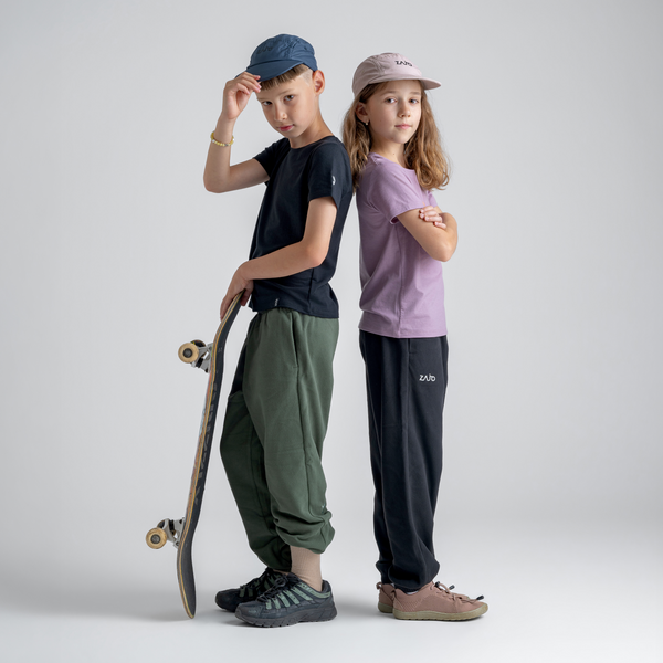 Amo Kid's Merino T-shirt — Light Rose