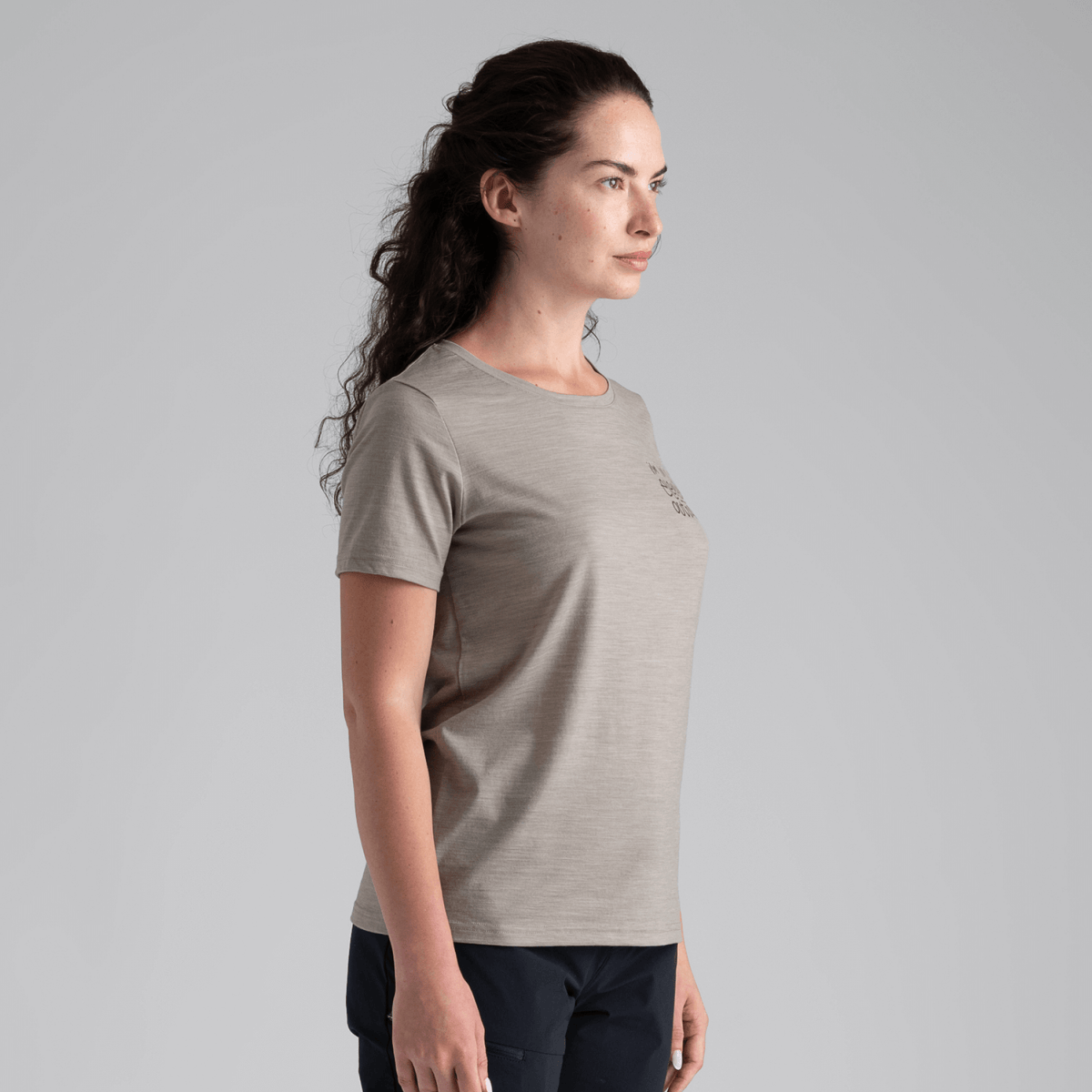 Kora Women's Merino T-shirt — Falcon Grey
