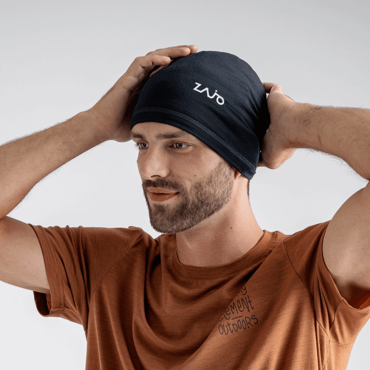 Senti Merino Multifunctional Scarf — Dark Navy